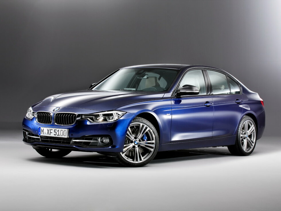 Коврики текстильные "Классик" для BMW 3-Series (седан / F30) 2015 - 2019, темно-серые, 4шт.