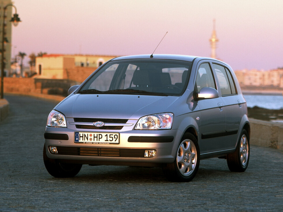 Коврики текстильные "Стандарт" для Hyundai Getz I (хэтчбек 5 дв / TB) 2002 - 2005, черные, 1шт.