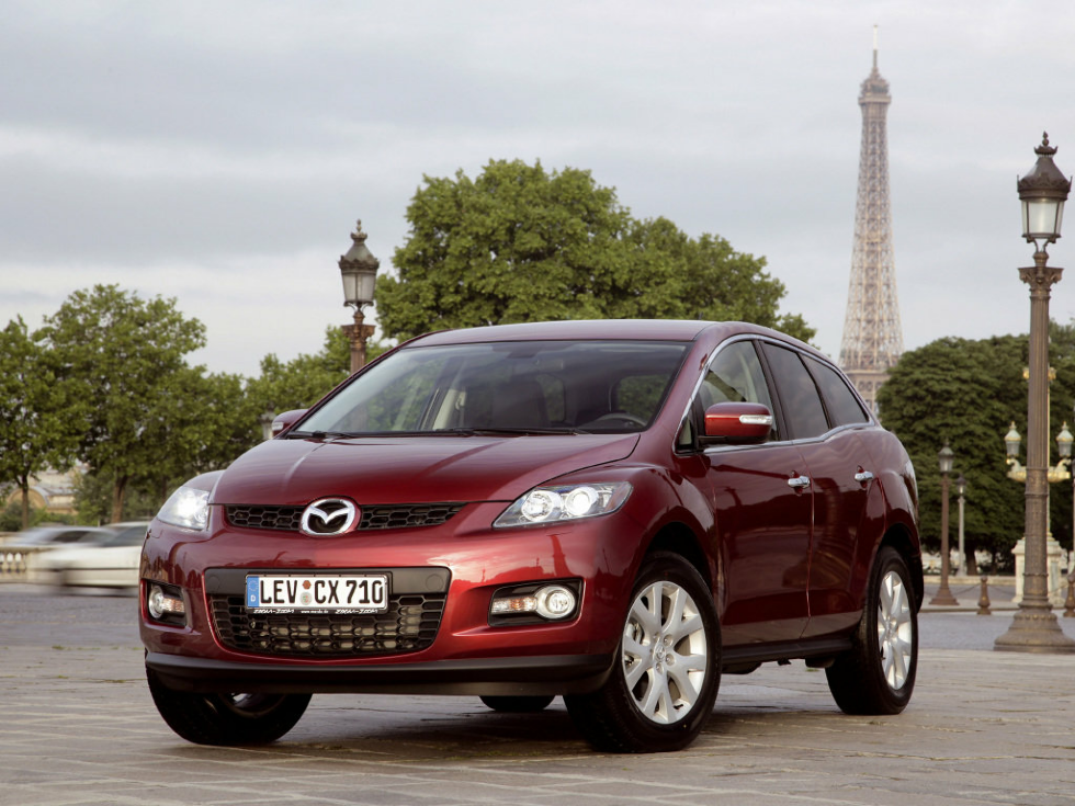 Коврики текстильные "Классик" для Mazda CX-7 (suv / ER) 2006 - 2010, темно-серые, 5шт.